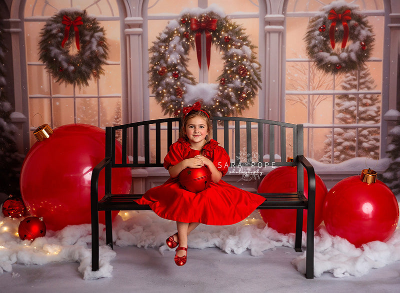 Arched Winter Windows - HSD Photography Backdrops