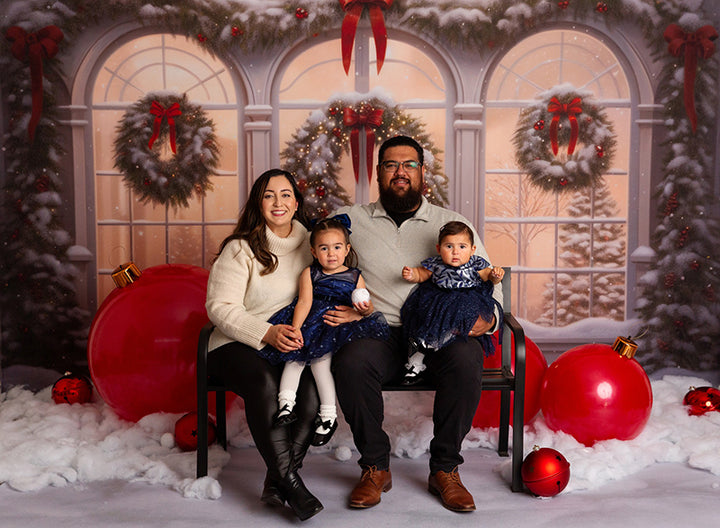 Arched Winter Windows - HSD Photography Backdrops