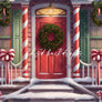 Christmas Theme Photoshop Backdrop | Santas Workshop Gingerbread House