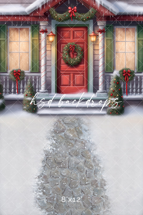 Snow Place Like Home (sweep options) - HSD Photography Backdrops