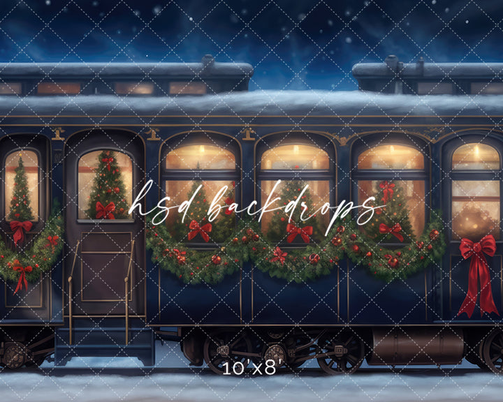 Christmas Express Train - HSD Photography Backdrops