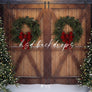 Christmas Tree Farm Barn Doors (lights) - HSD Photography Backdrops