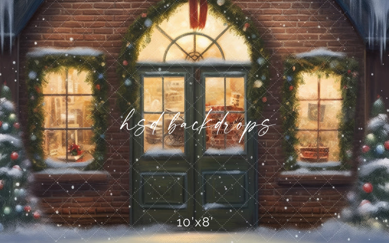 Christmas Train Station - HSD Photography Backdrops