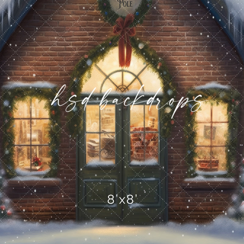 Christmas Train Station - HSD Photography Backdrops