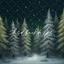 Snowy Winter Pine - HSD Photography Backdrops