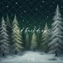 Snowy Winter Pine - HSD Photography Backdrops