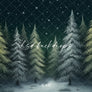 Snowy Winter Pine - HSD Photography Backdrops