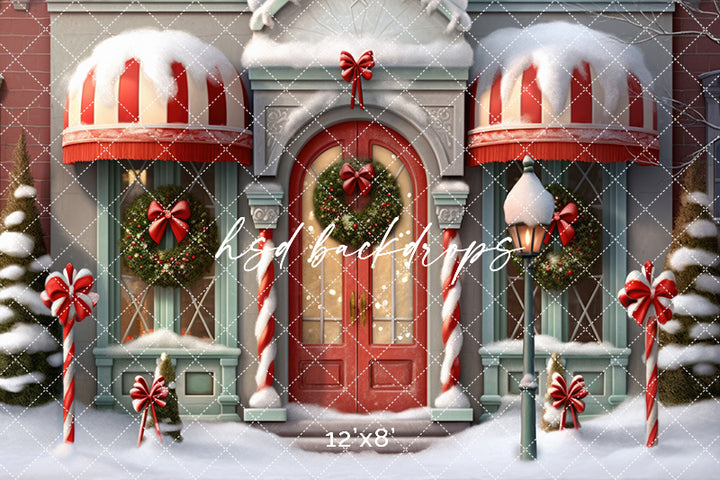 Very Merry Village Store - HSD Photography Backdrops