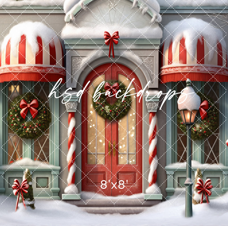 Very Merry Village Store - HSD Photography Backdrops