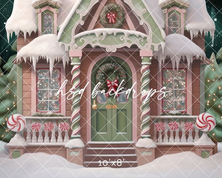Victorian Gingerbread House (sweep options) - HSD Photography Backdrops