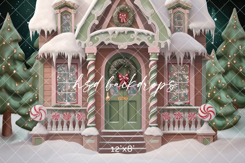 Victorian Gingerbread House (sweep options) - HSD Photography Backdrops