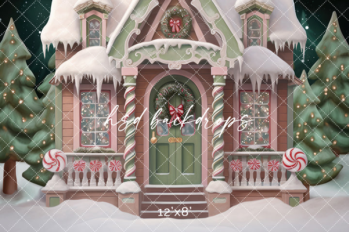 Victorian Gingerbread House (sweep options) - HSD Photography Backdrops