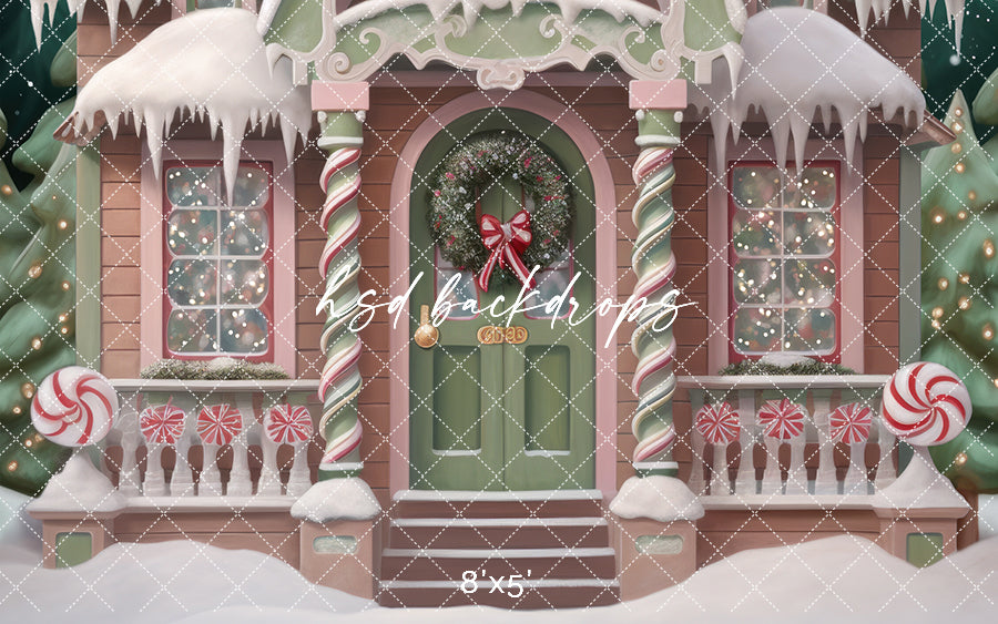 Victorian Gingerbread House (sweep options) - HSD Photography Backdrops