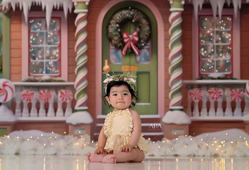 Victorian Gingerbread House (sweep options) - HSD Photography Backdrops