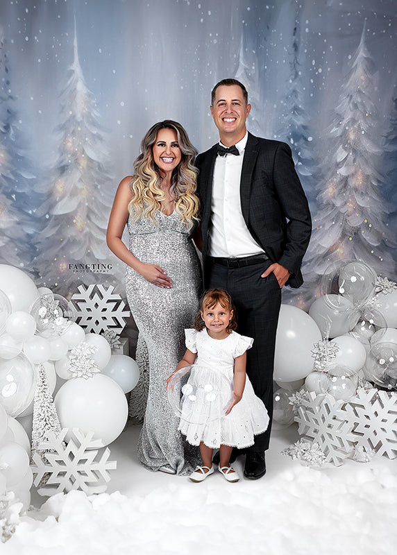 Snowy Winter Scene (sweep options) - HSD Photography Backdrops