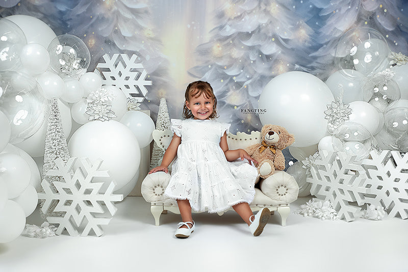 Snowy Winter Scene (sweep options) - HSD Photography Backdrops