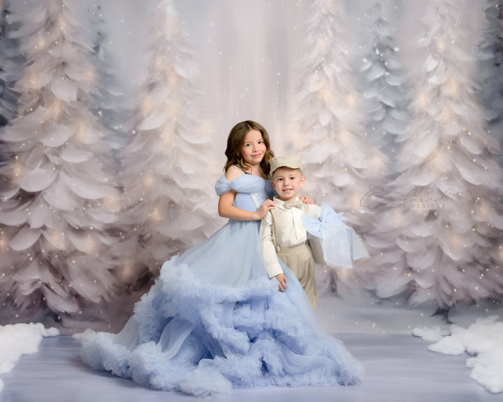 Snowy Winter Scene (sweep options) - HSD Photography Backdrops