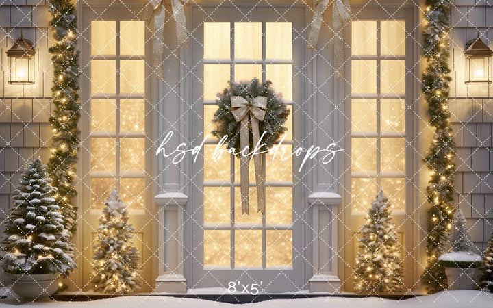Champagne Winter Windows - HSD Photography Backdrops