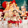 Gingerbread House on the Hill - HSD Photography Backdrops