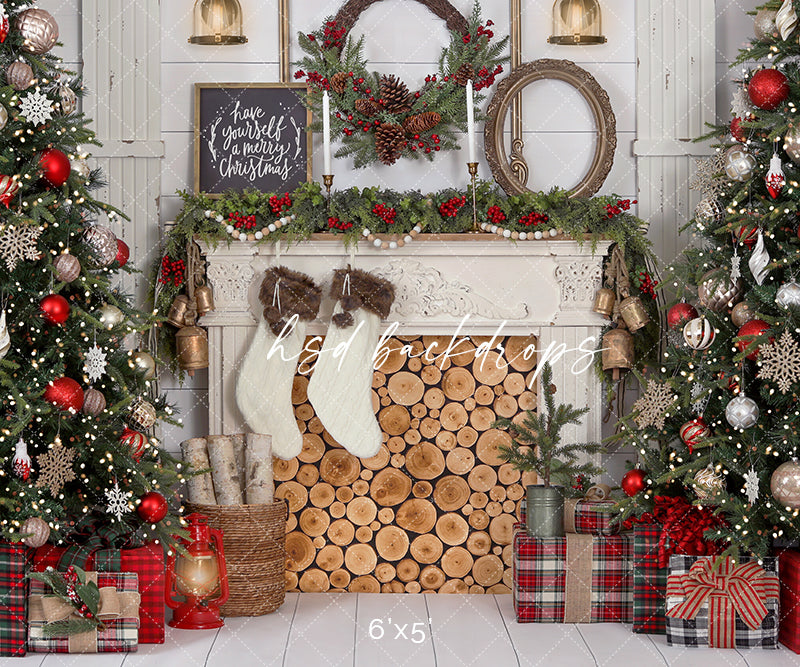 Antique Farmhouse Christmas - HSD Photography Backdrops