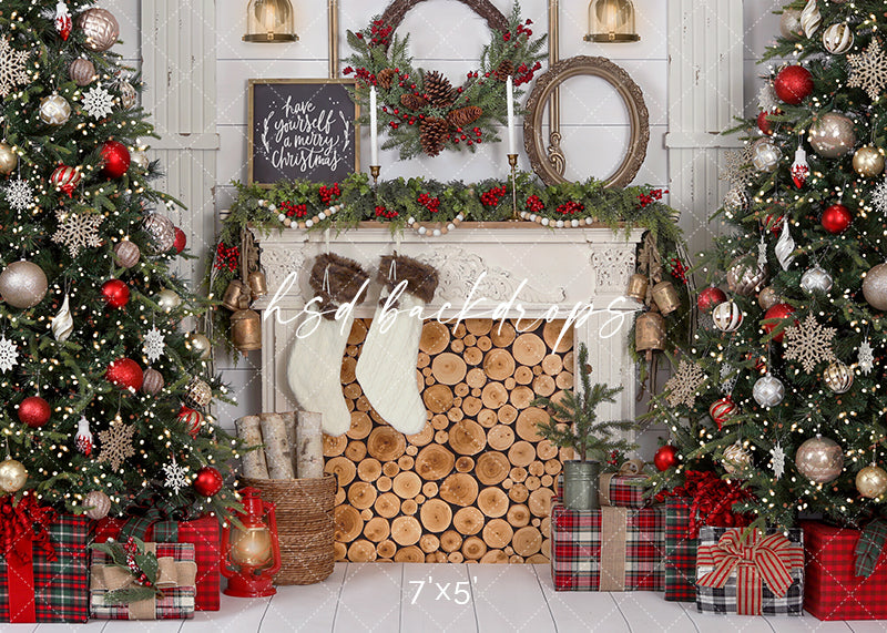 Antique Farmhouse Christmas - HSD Photography Backdrops