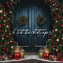 Festive Christmas Door - HSD Photography Backdrops