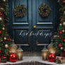 Festive Christmas Door - HSD Photography Backdrops