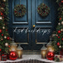 Festive Christmas Door - HSD Photography Backdrops