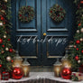 Festive Christmas Door - HSD Photography Backdrops