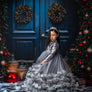 Festive Christmas Door - HSD Photography Backdrops