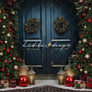 Festive Christmas Door - HSD Photography Backdrops