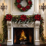 Classic Christmas Fireplace - HSD Photography Backdrops