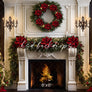 Classic Christmas Fireplace - HSD Photography Backdrops