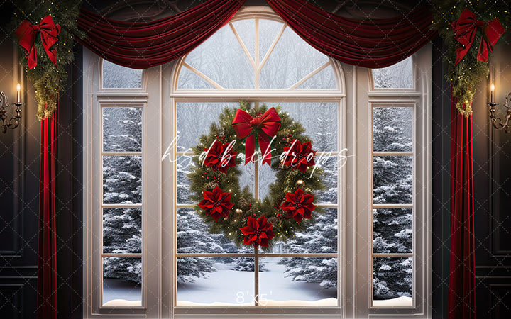 Classic Christmas Window - HSD Photography Backdrops