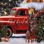 Vintage Red Christmas Truck - HSD Photography Backdrops