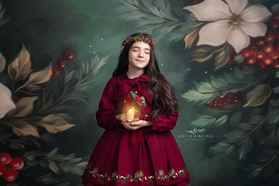 Berry Merry Blooms - HSD Photography Backdrops