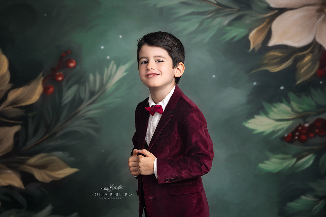 Berry Merry Blooms - HSD Photography Backdrops