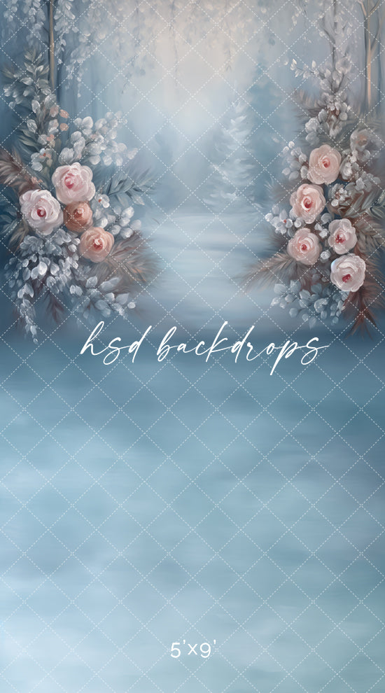 Wild Winter Roses - HSD Photography Backdrops