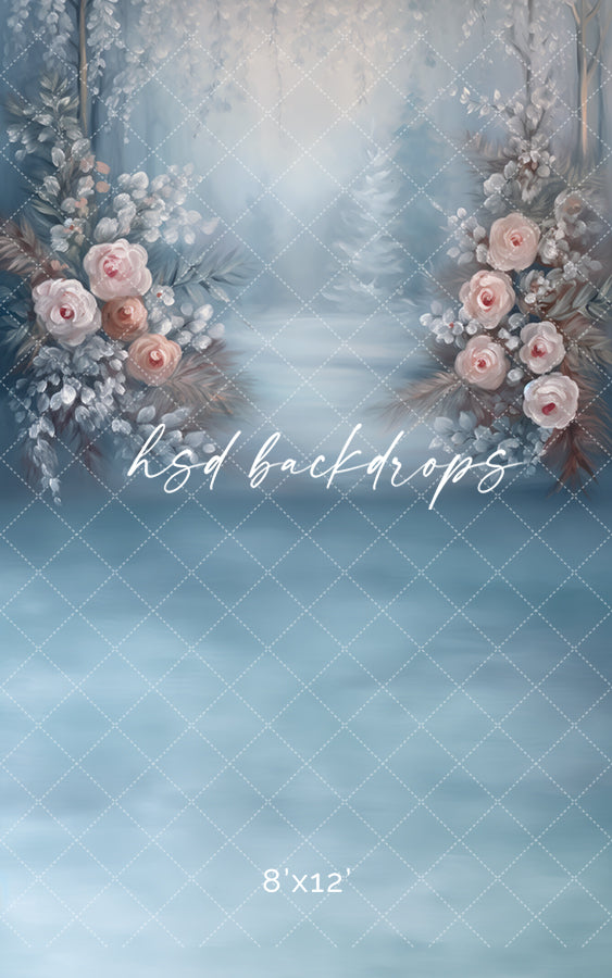 Wild Winter Roses - HSD Photography Backdrops