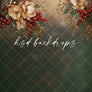 Beautiful Christmas Blooms - HSD Photography Backdrops