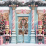 Pretty Posh Christmas Store Front - HSD Photography Backdrops