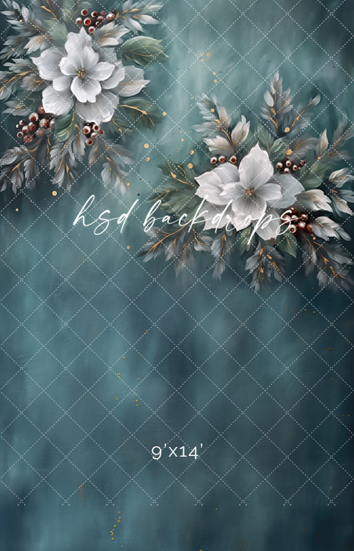 Wondrous Winter Flowers - HSD Photography Backdrops