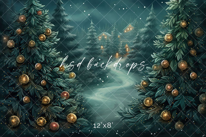 Beyond the Winter Trees - HSD Photography Backdrops