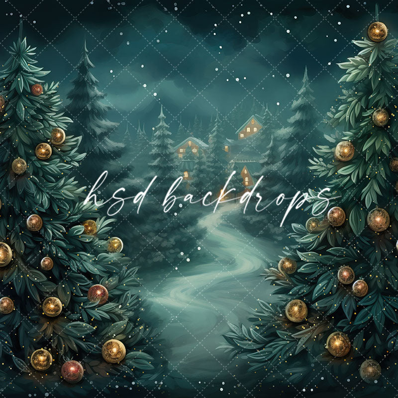 Beyond the Winter Trees - HSD Photography Backdrops