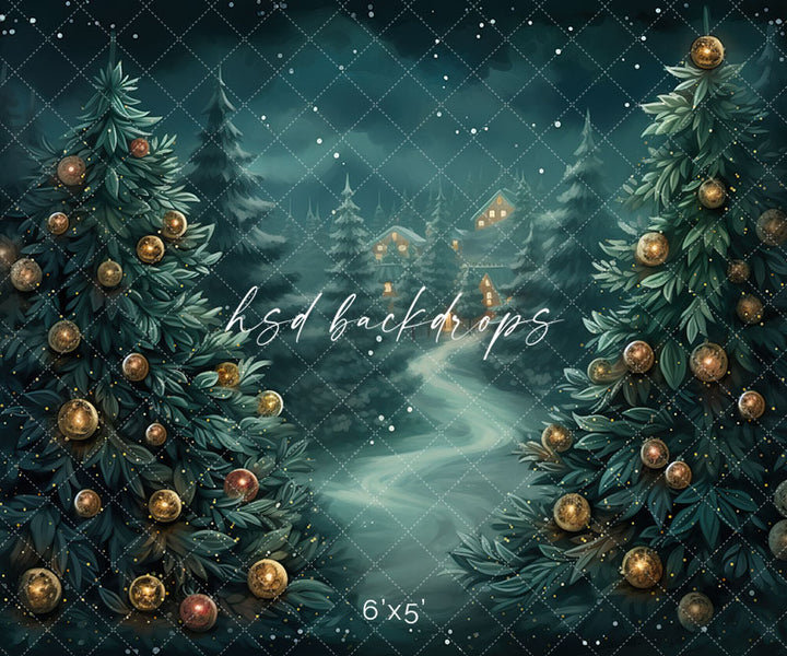 Beyond the Winter Trees - HSD Photography Backdrops