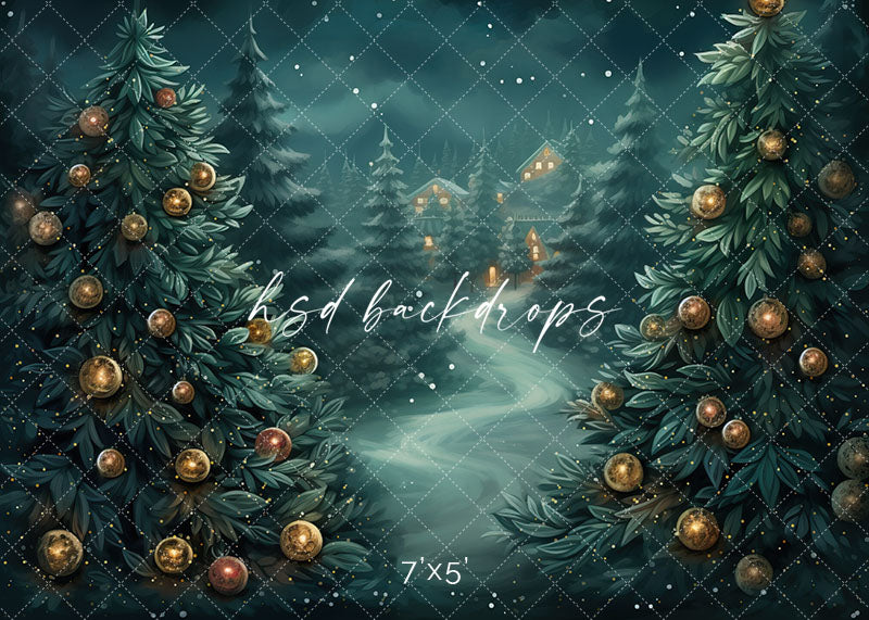 Beyond the Winter Trees - HSD Photography Backdrops