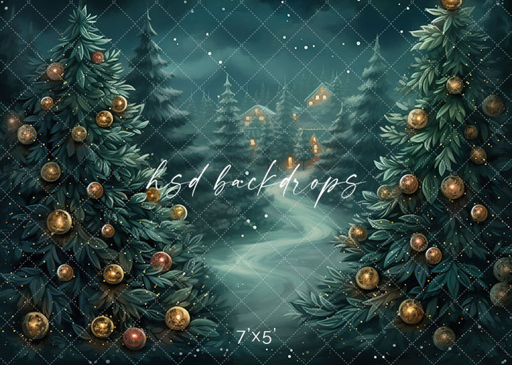 Beyond the Winter Trees - HSD Photography Backdrops