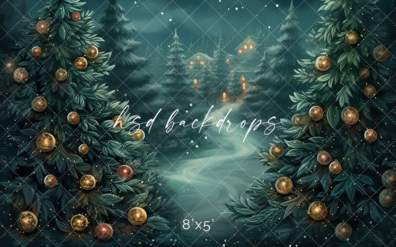 Beyond the Winter Trees - HSD Photography Backdrops