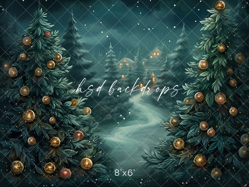 Beyond the Winter Trees - HSD Photography Backdrops