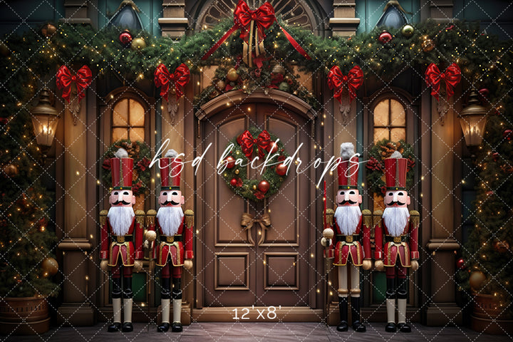 Nostalgic Nutcracker Door - HSD Photography Backdrops